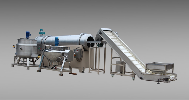 This machine can steam tobacco to make tobacco warm and moisture,  also expand tobacco for next process.  Meanwhile, it can also add liquid to tobacco by spray nozzle.  The casing tank can mix and heat the liquid.